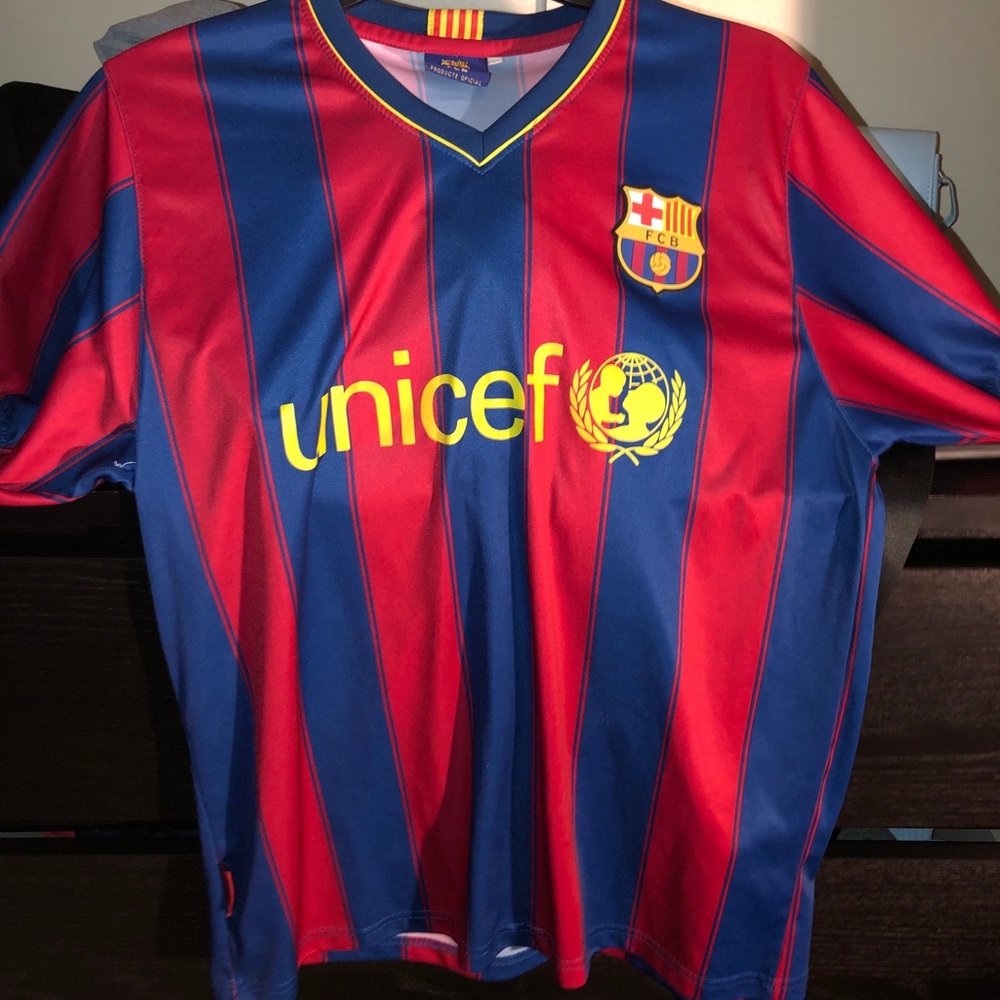 Kids Barcelona Messi Jersey